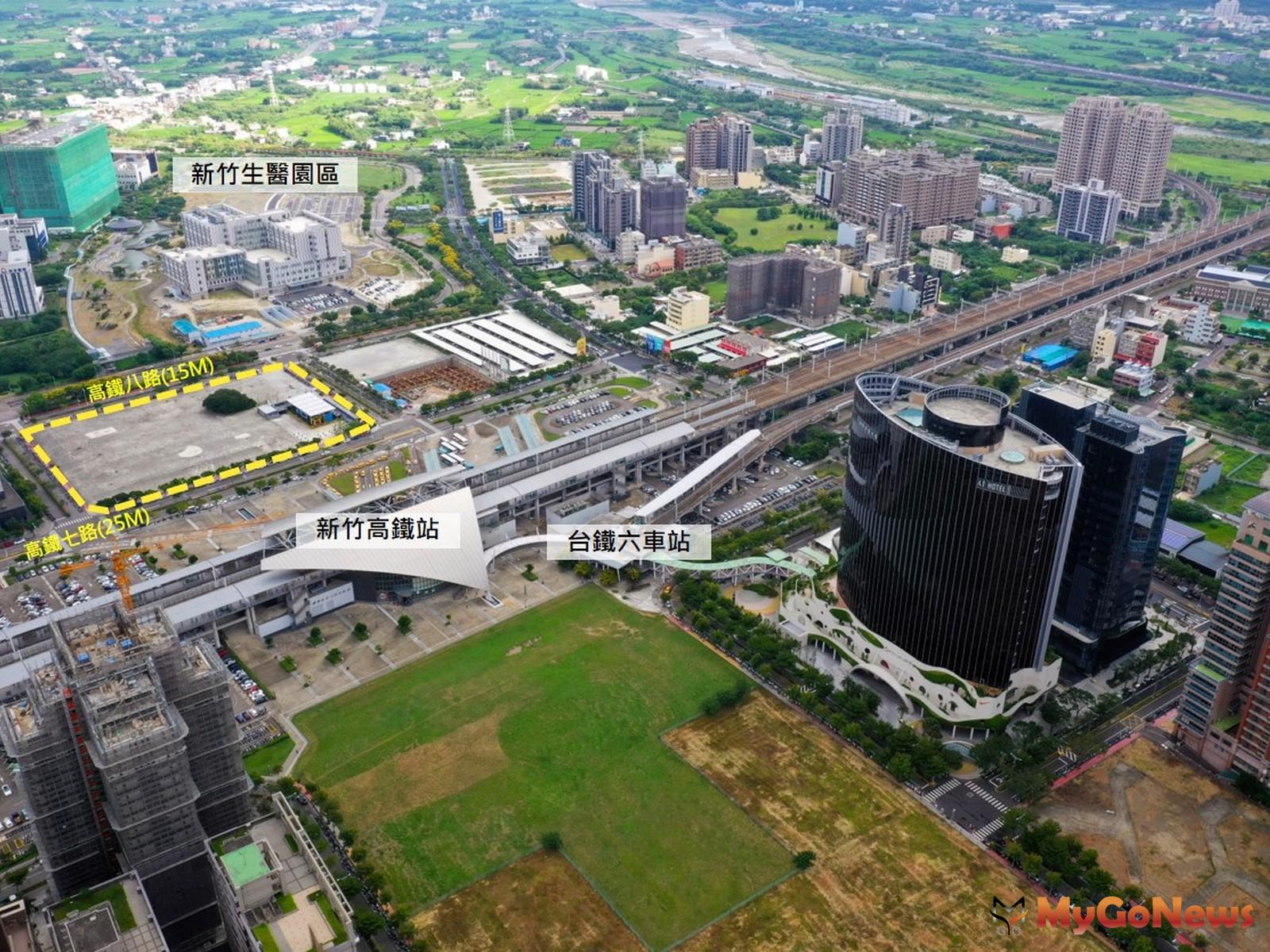 高鐵竹北站第一排 5,252坪地上權公開標售