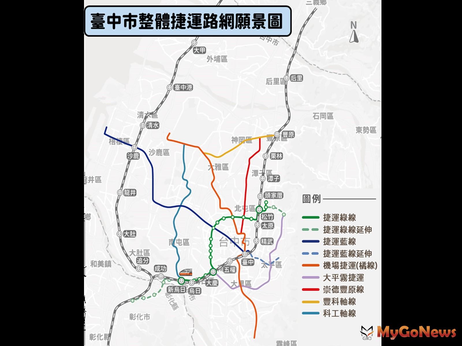 台中捷運整體路網計畫獲交通部同意