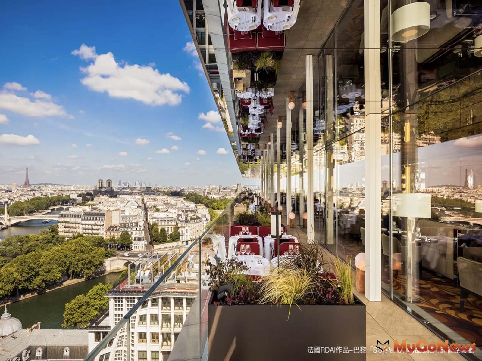 法國RDAI作品-巴黎「SO/Paris」精品旅店15F高空餐廳。(圖/業者提供) MyGoNews房地產新聞 市場快訊