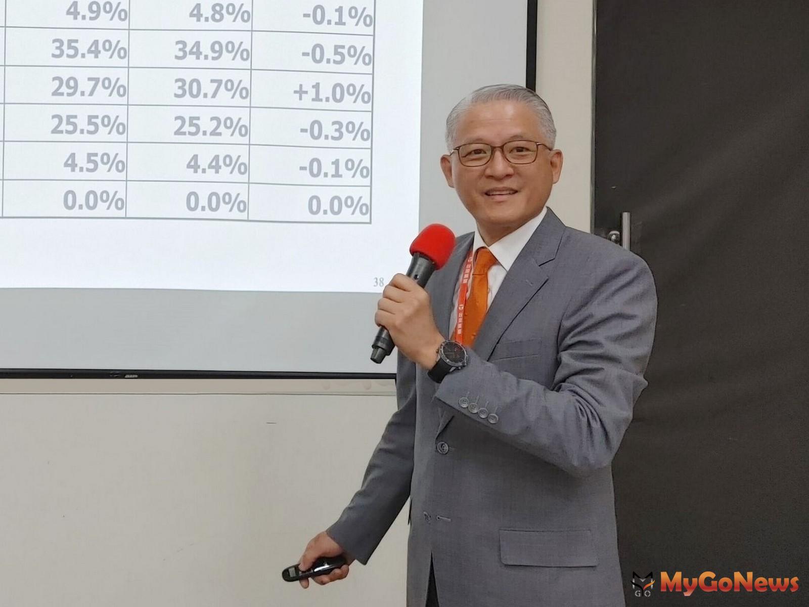 台灣房屋集團首席副總裁周鶴鳴表示，消費者信心指數購買房地產時機連40個月樂觀(圖/台灣房屋提供) MyGoNews房地產新聞 市場快訊