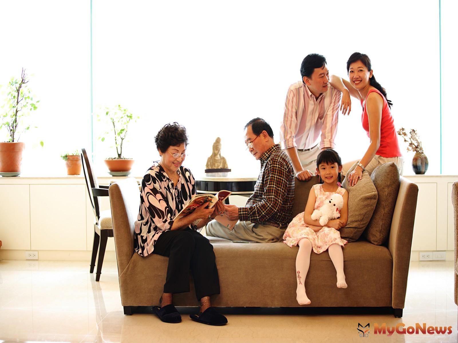 「泱美」以三代同鄰不同房的「二代宅」概念規劃，「就近照護、獨立起居、近親不打擾」的居住模式，成為台灣2025年邁進超高齡時代的重要建築規劃。 MyGoNews房地產新聞 市場快訊