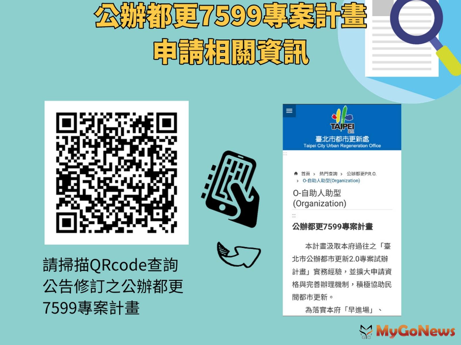 公辦都更7599專案計畫(圖/台北市政府) MyGoNews房地產新聞 區域情報