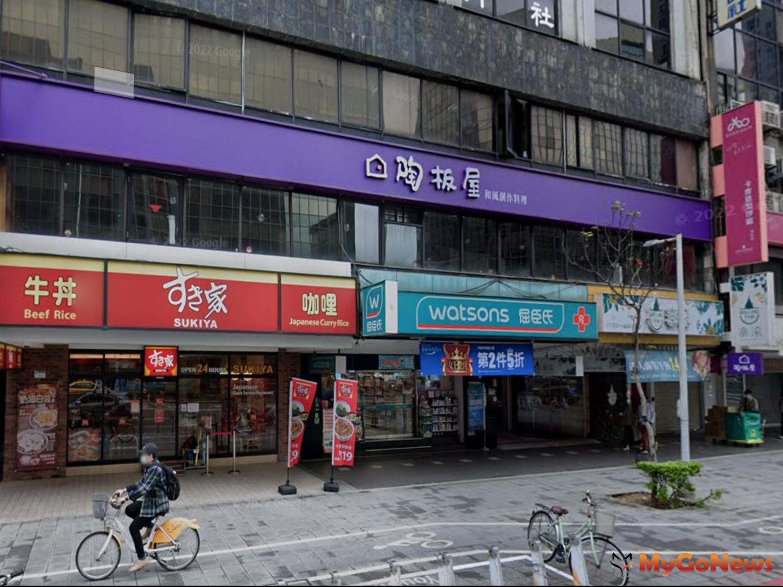 實價登錄顯示，2023年11月，中山區南京東路二段一處66.14坪連鎖藥妝店面，成交總價1.68億元、單價254萬元(圖/翻拍自Google Maps) MyGoNews房地產新聞 市場快訊