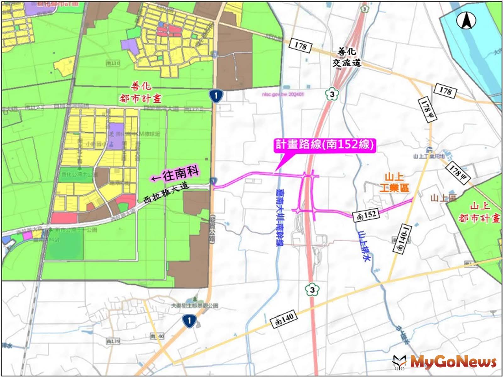 山上工業區「直達南科西拉雅道路新闢工程」及「嘉南大圳外環道(南138線-北外環)自行車線串聯」等2大工程，日前經內政部同意核定(圖/台南市政府) MyGoNews房地產新聞 區域情報