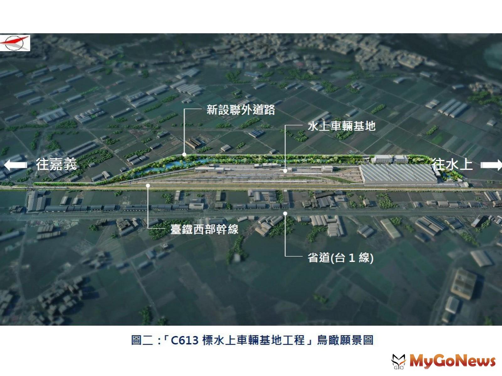 「C613標水上車輛基地工程」鳥瞰願景圖(圖/鐵道局) MyGoNews房地產新聞 區域情報