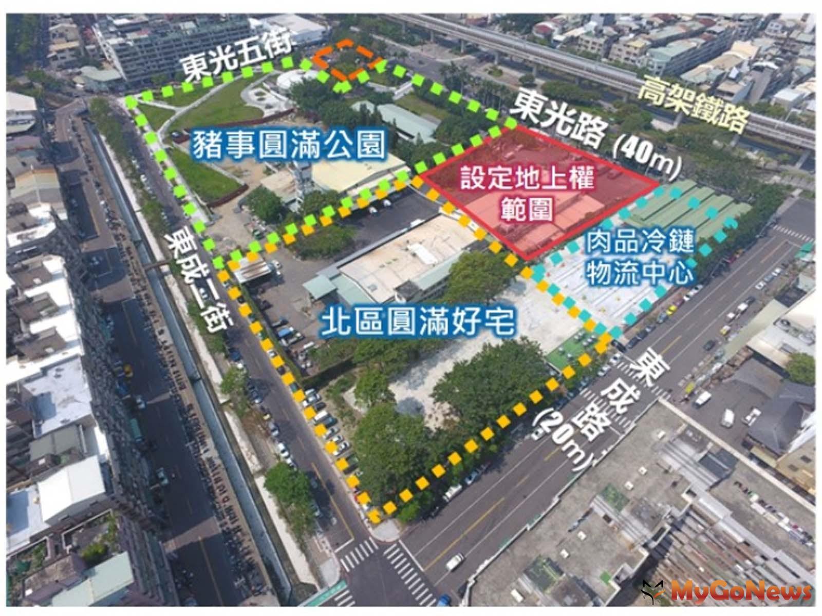 該宗基地都市計畫使用分區為第三種商業區，開發強度為建蔽率70％、容積率420％，臨40米東光路(圖/台中市政府) MyGoNews房地產新聞 區域情報