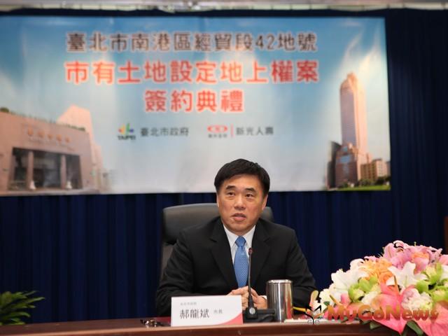 郝龍斌致詞時強調，台北市未來將活化更多精華土地，全力拚經濟。 MyGoNews房地產新聞 區域情報