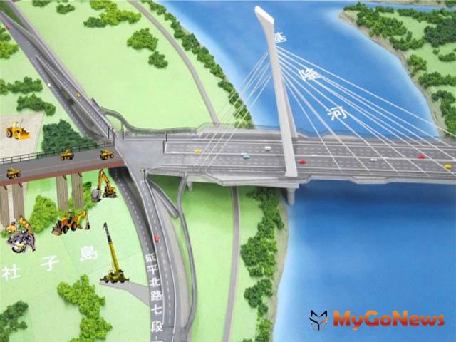社子島開發計畫按部就班 社子大橋第一期就位完成