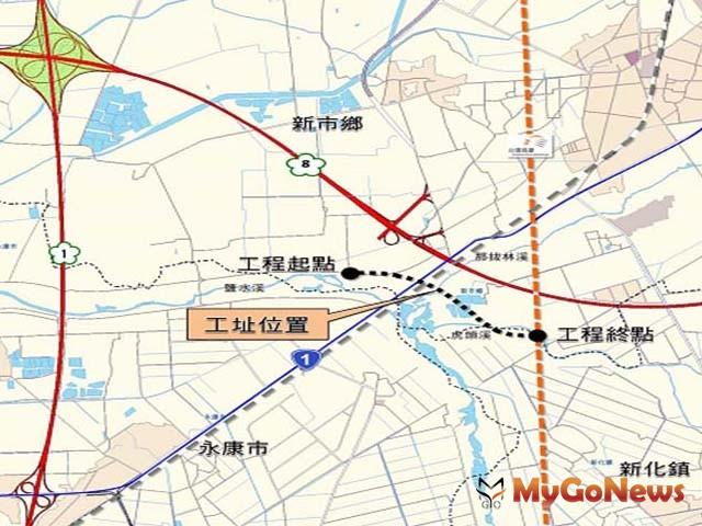 「台南都會區北外環道路一期工程」預定8月中旬完工