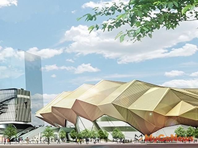 北部流行音樂中心主廳館的外觀造型為不規則、曲折的鋼造結構，隱喻台灣多山翠鬱的意象(圖：台北市政府) MyGoNews房地產新聞 區域情報