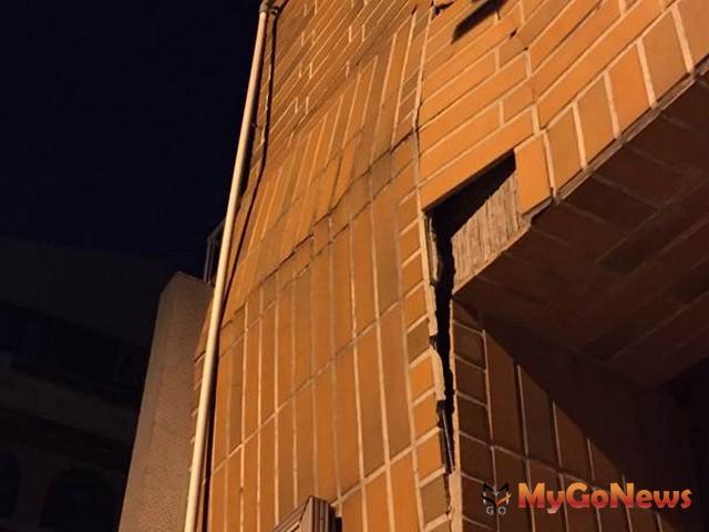 建物外牆磁磚剝落(資料來源:台中市政府) MyGoNews房地產新聞 市場快訊