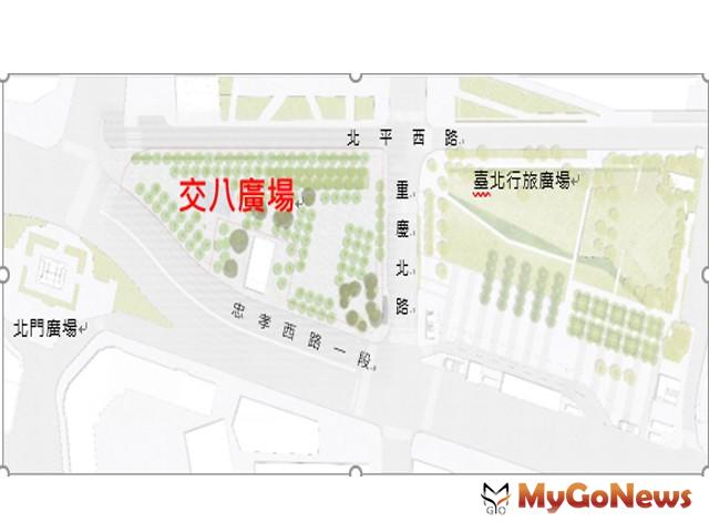 鐵警地上物拆除，交八廣場景觀預計9月完成(圖：台北市政府) MyGoNews房地產新聞 區域情報